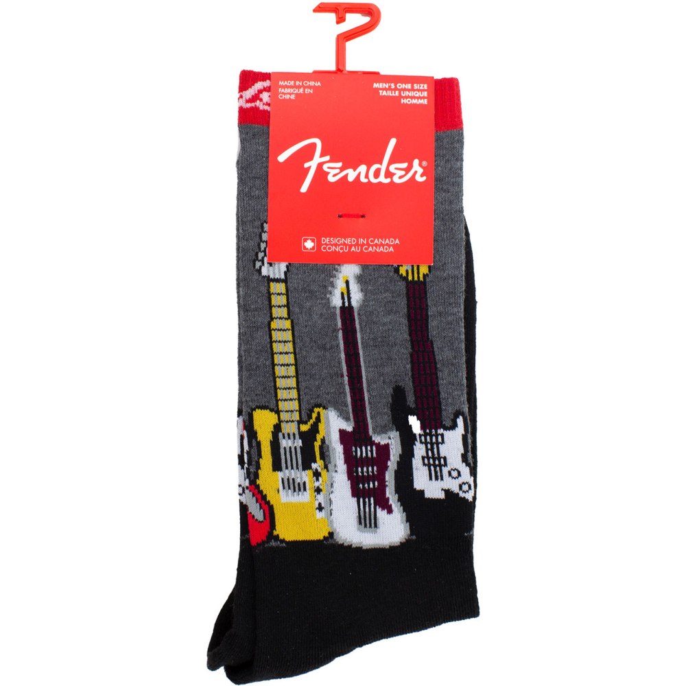 Fender - Guitars Socken - Schwarz/Grau